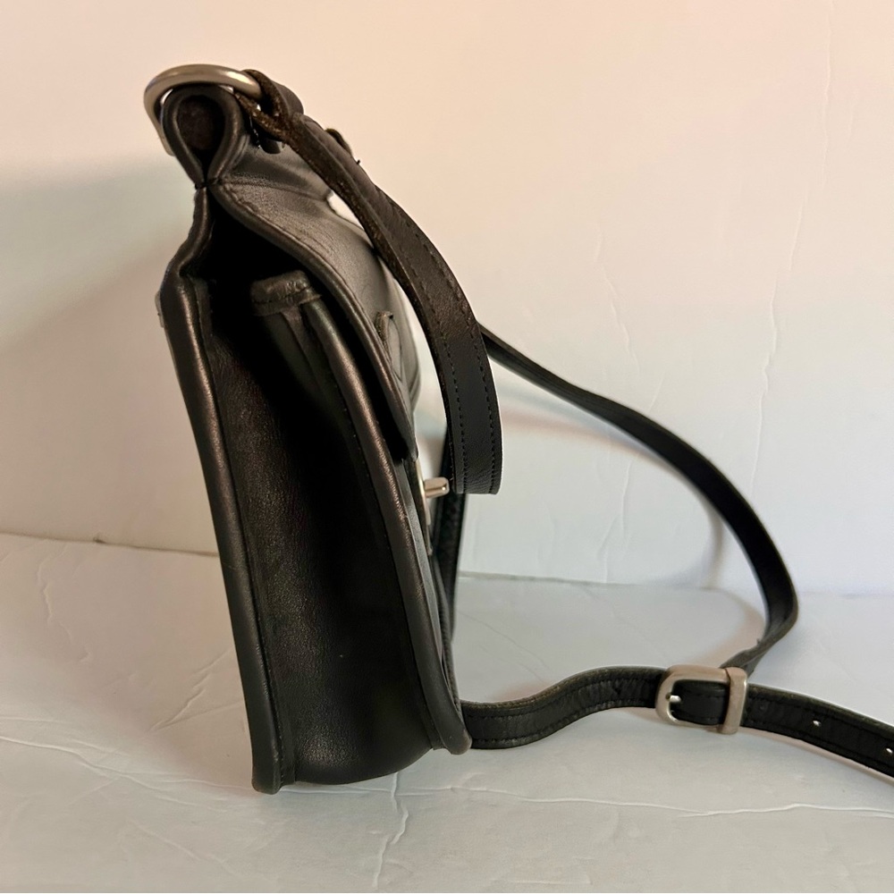 Jack George’s Vintage Black Leather Crossbody Bag - Picture 5 of 16